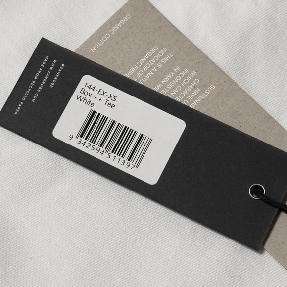 NWT Zanrobe: Box ++ Tee - XS - White - Picture 4 of 5